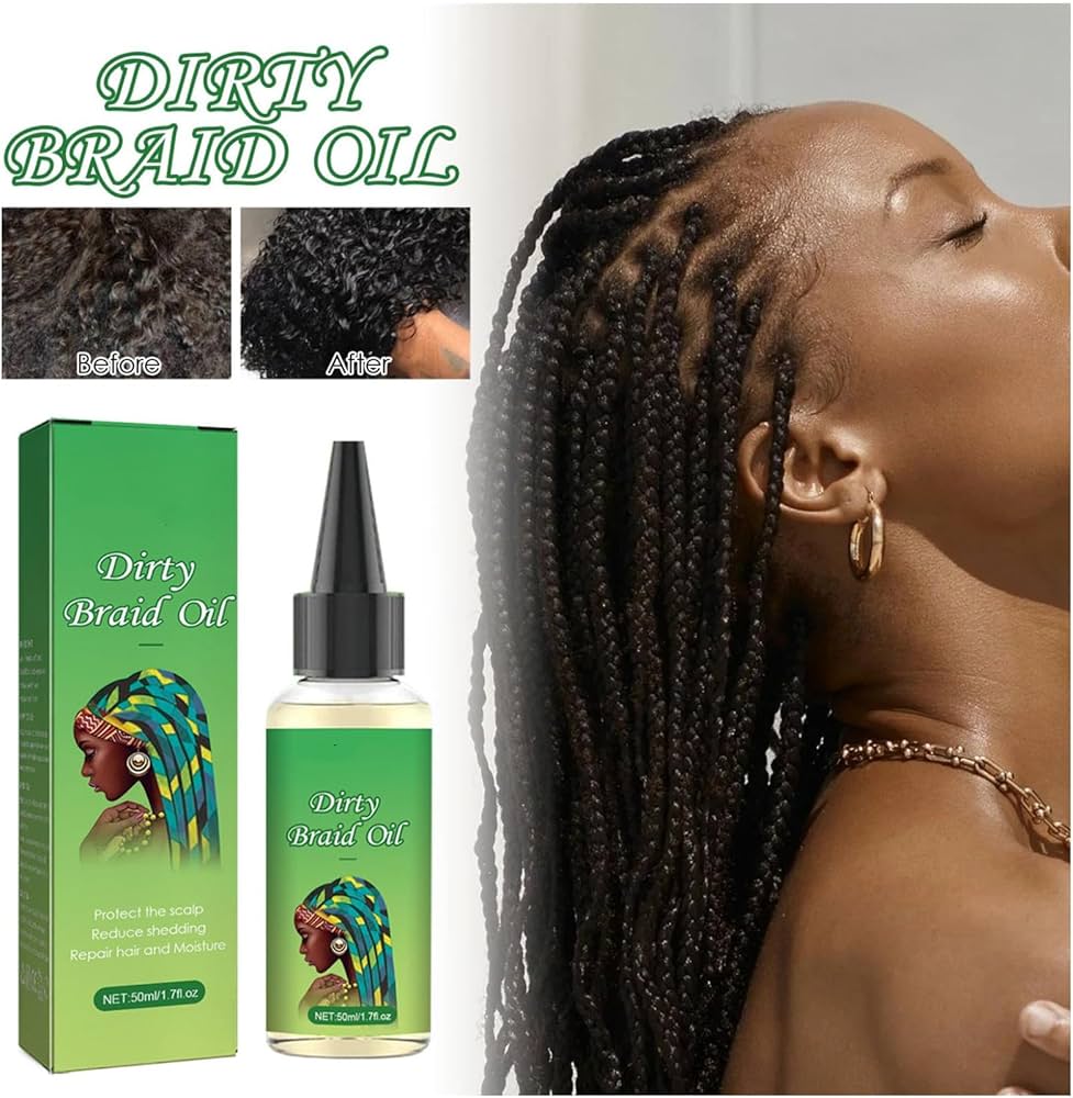 Dirty Braid Hair Oil-Prevent Itching Scalp Oil, Moisturize And