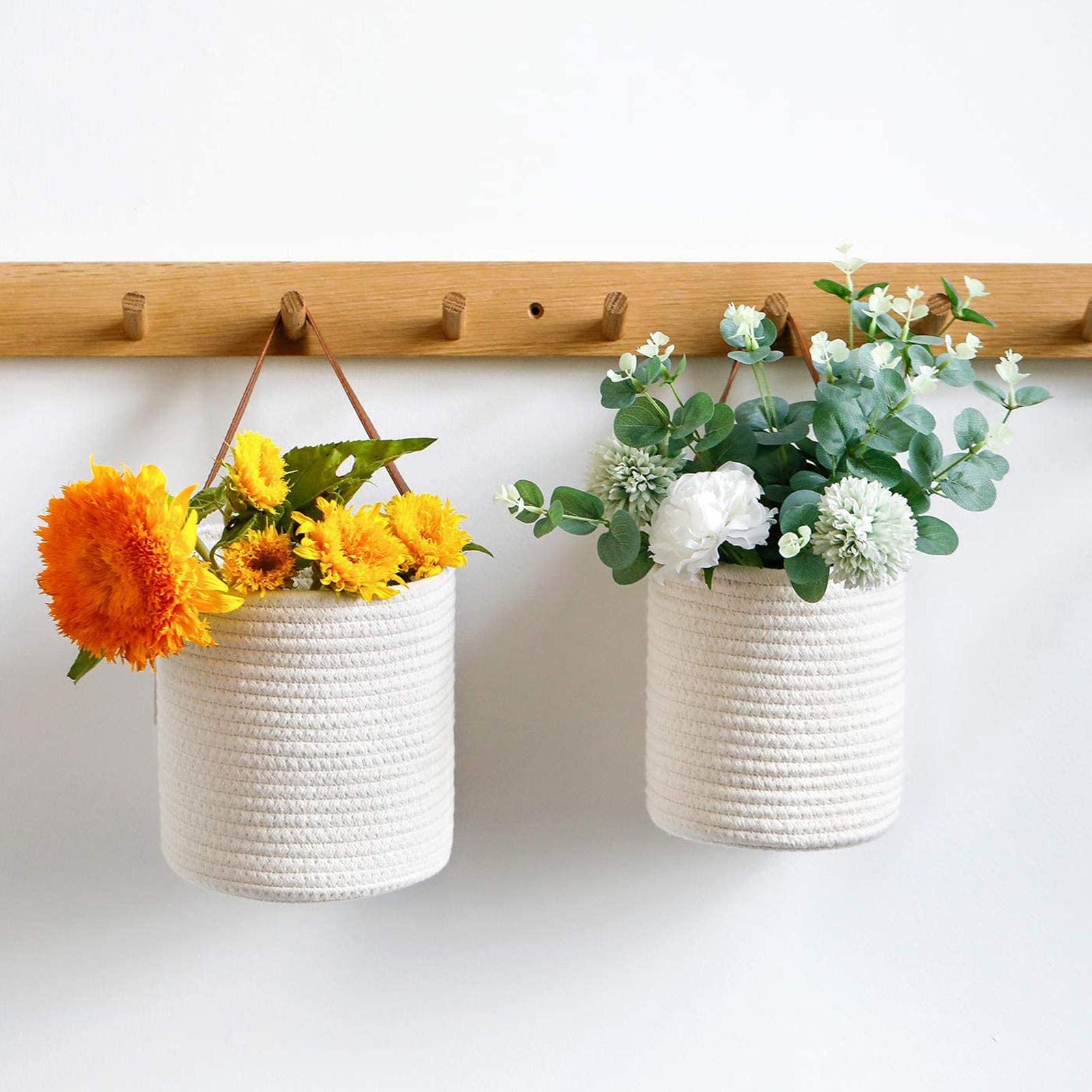 Hangmanden macramé plantenhanger bloempothouder ha Hangmanden macramé plantenhanger bloempothouder ha
