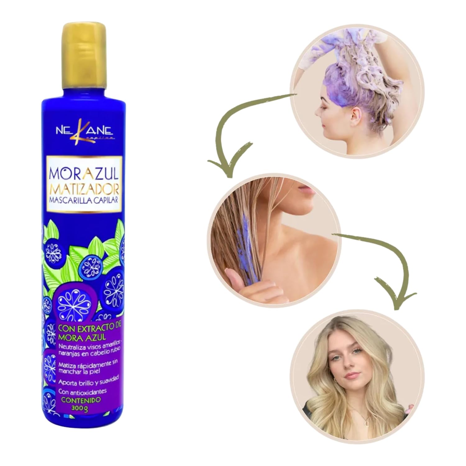 Nekane Purple Shampoo - Toning Shampoo for Platinum Blonde Hair, 10.58 oz - Enhances Shine and Neutralizes Brassiness for Vibrant, Cool-Toned Results - Image 4