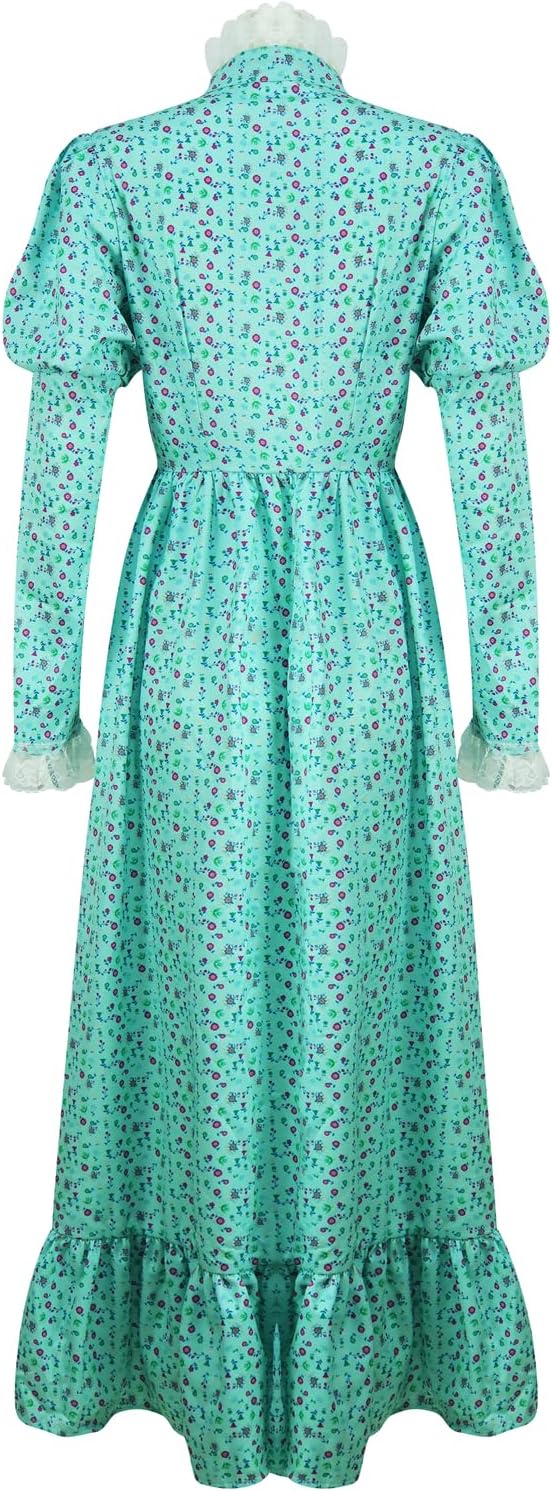 Poboola Nightgowns for Women Exorcist Costume Halloween Cosplay Sleepwear Floral House Dress Comfy Night Dress