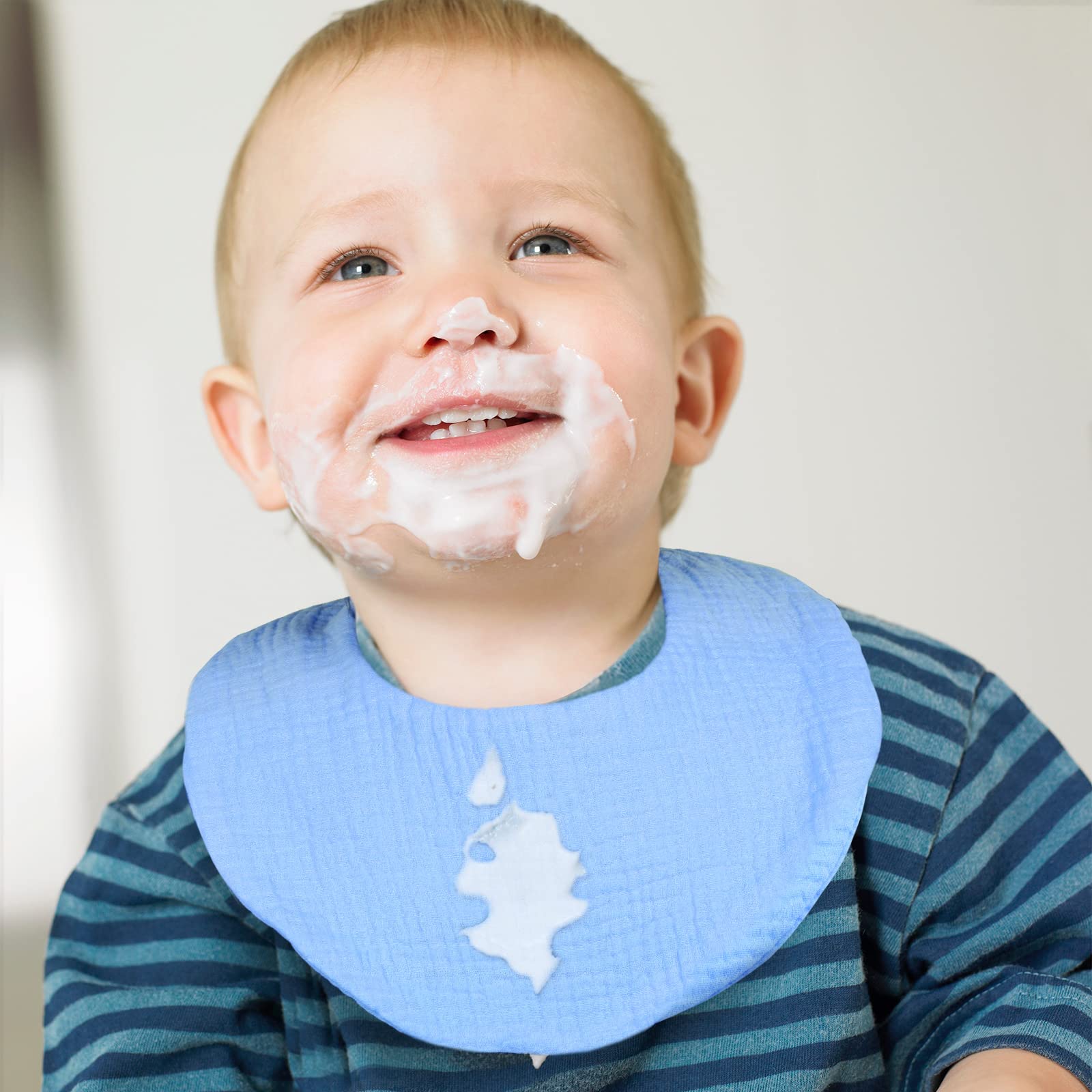 Bavaglino Neonato 6 Pezzi, 6 Strati Cotone, Super Assorbenti Morbidi, Bandana Bambino Drool