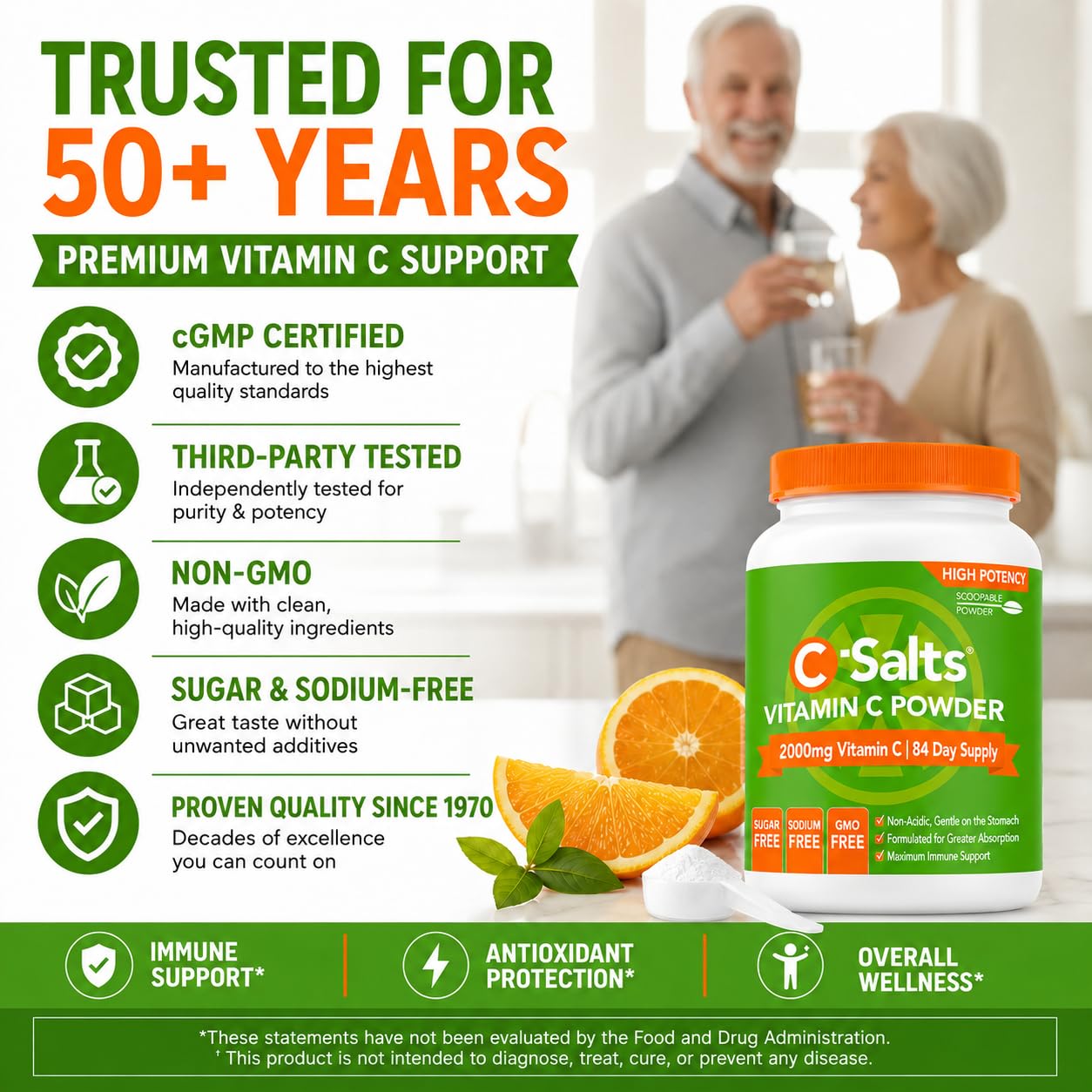C-Salts Vitamin C Powder, Buffered & Stomach Friendly, 84-Day Supply — Amazon image 7