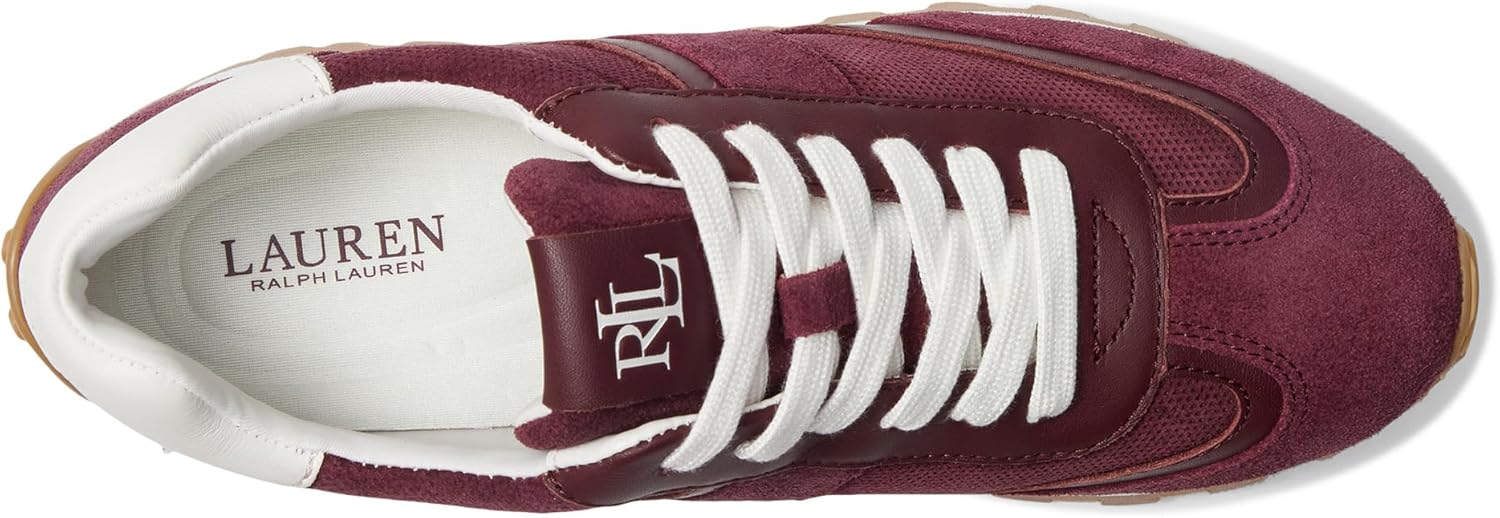 Lauren Ralph Lauren Dani Perforated Suede Sneakers - Image 4