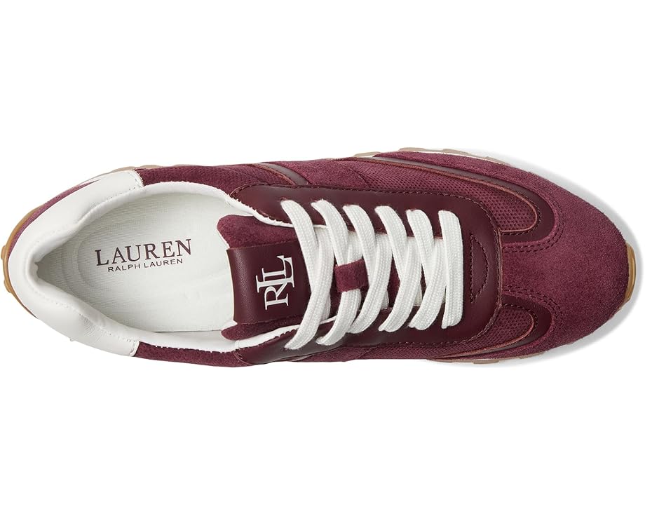 Lauren Ralph Lauren Dani Perforated Suede Sneakers - Top View
