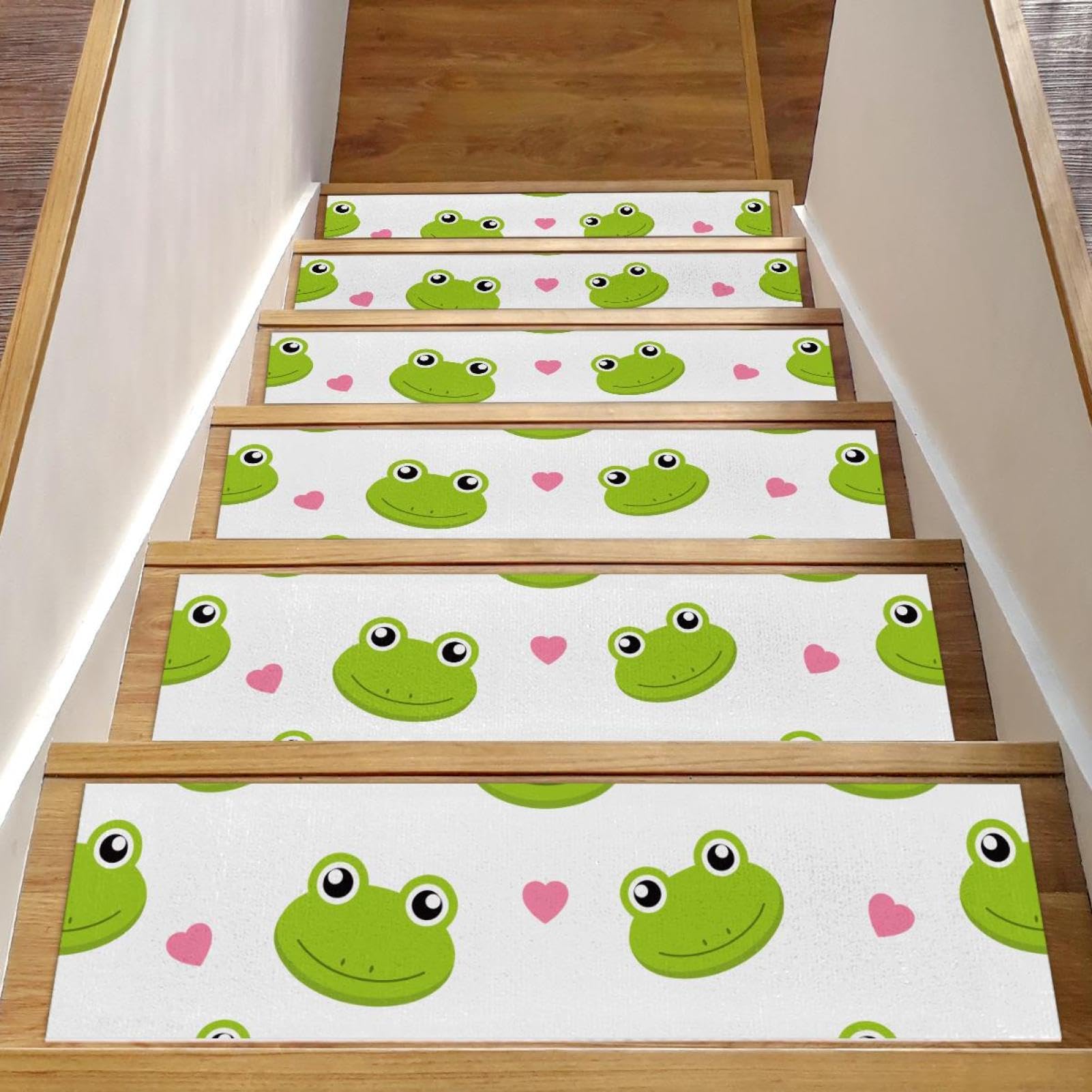 Ranas antideslizantes escaleras madera seguras para mascotas y niños