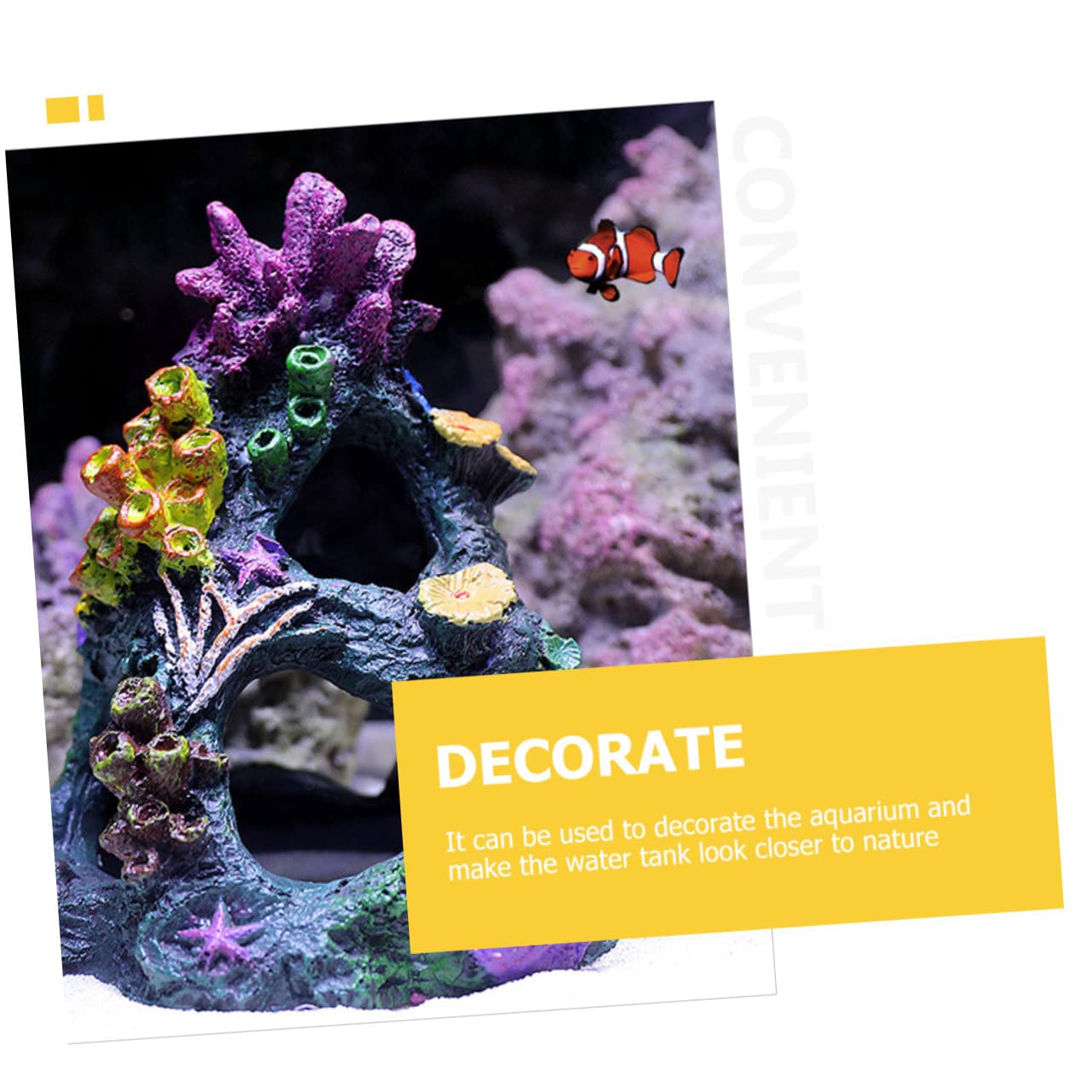 LIOOBO 2piezas Decoración De Acuario Coral Artificial para Peceras Adorno Simulación De Coral para Paisajismo Submarino y Ocultación Tanques De Peces