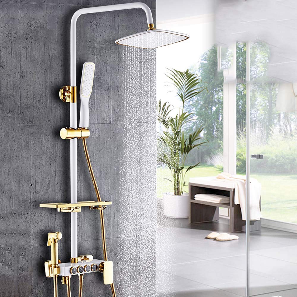 Système de douche mitigeur en laiton haut de gamme avec ensemble complet