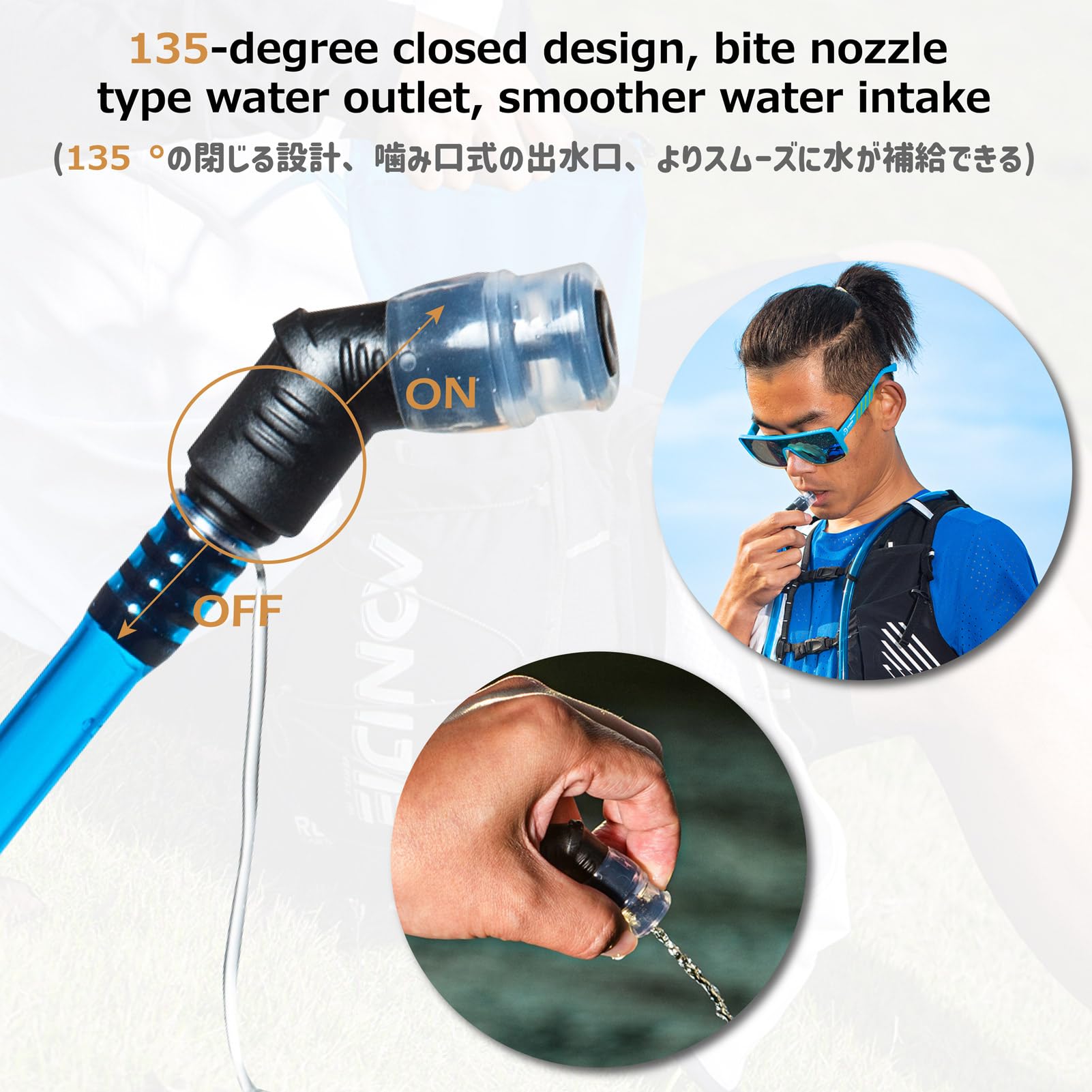Azarxis Bolsa de Agua Portátil 1/1,5/2/3L Bolsa de Hidratación Libre de BPA a Prueba de Fugas para Mochila de Hidratación para Correr Ciclismo Senderismo