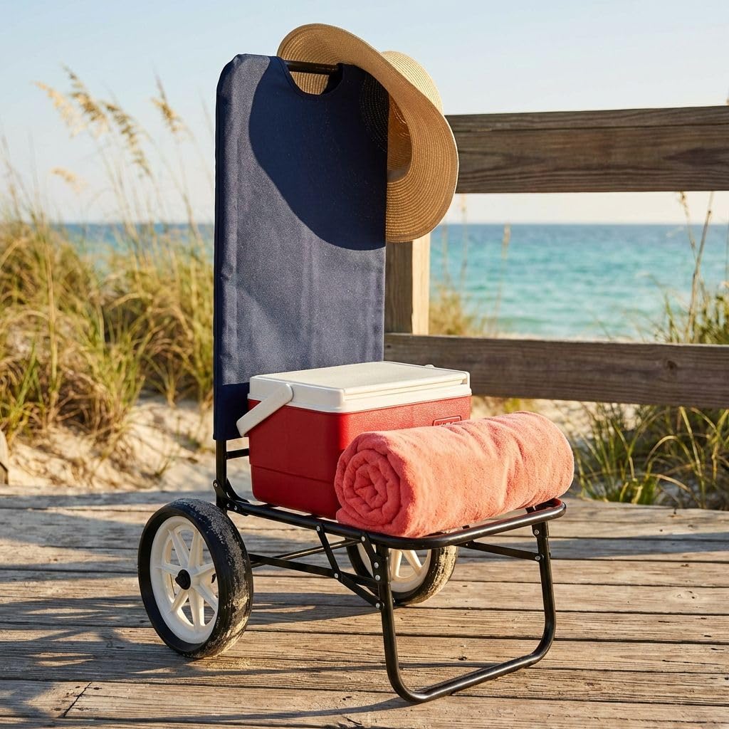 milani home VARESE - carrello da spiaggia e campeggio pieghevole