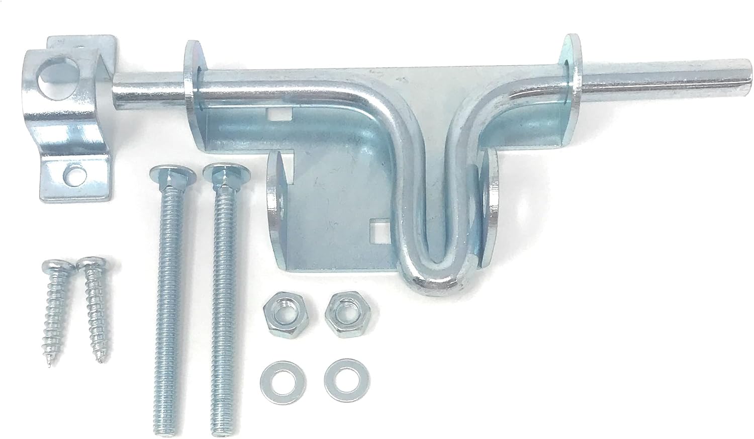 Heavy Duty Sliding Bolt Door Gate Latch for Fences Shed Barn Doors. Steel Metal Slide Action Bolt Gate Latch [1856C]