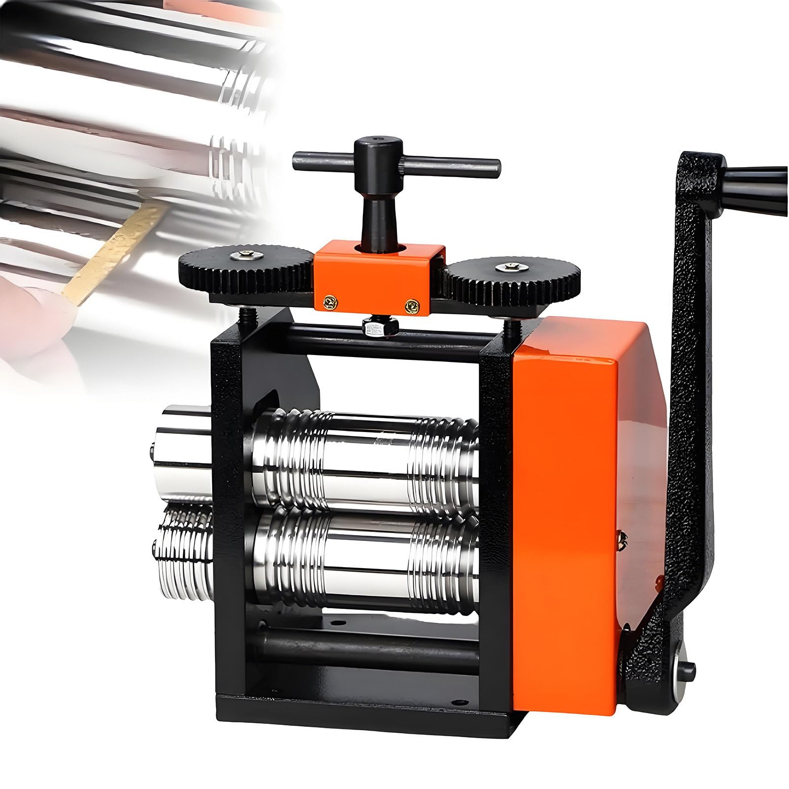 XCSCUK Metal Sheet Roller Tool,Jewelry Rolling Mill Machine,for Gold Silver Copper Metal Jewelry Making Sheet Square Wire Elliptical