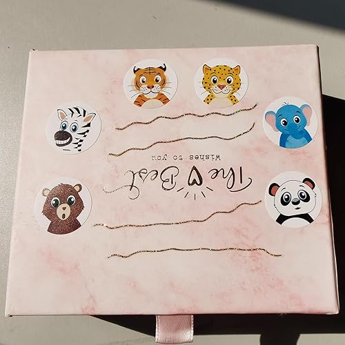 Miniatura 2 de 500 calcomanías redondas de animales lindos en rollo de animales de dibujos animados para niños, suministros escolares, calcomanías de entrenamiento