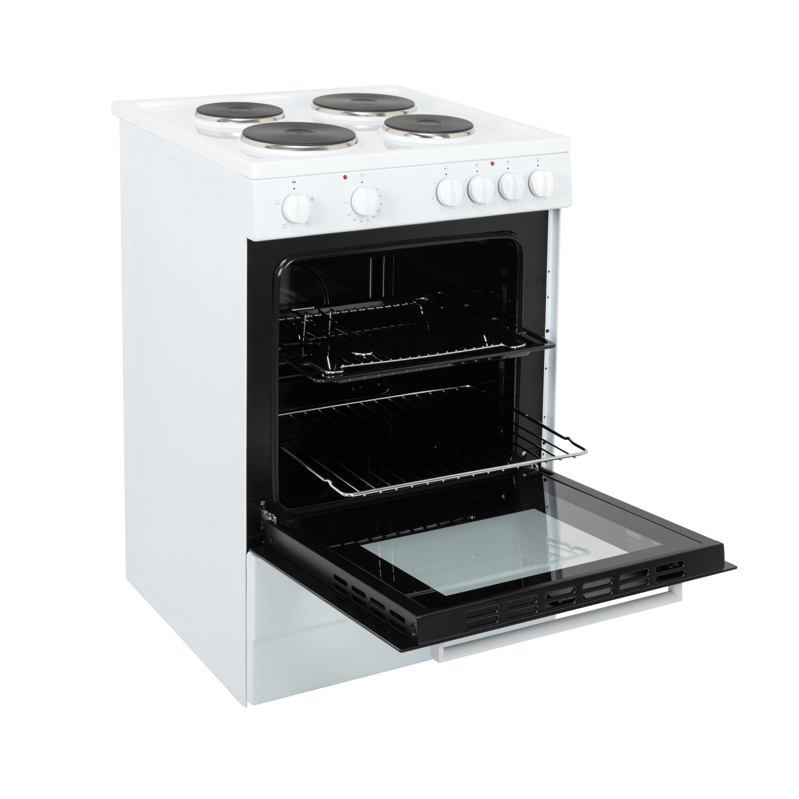 Willow WSE60WH 68L Freestanding Single Cavity Cooker, 60cm Electric Cooker - White — view 7