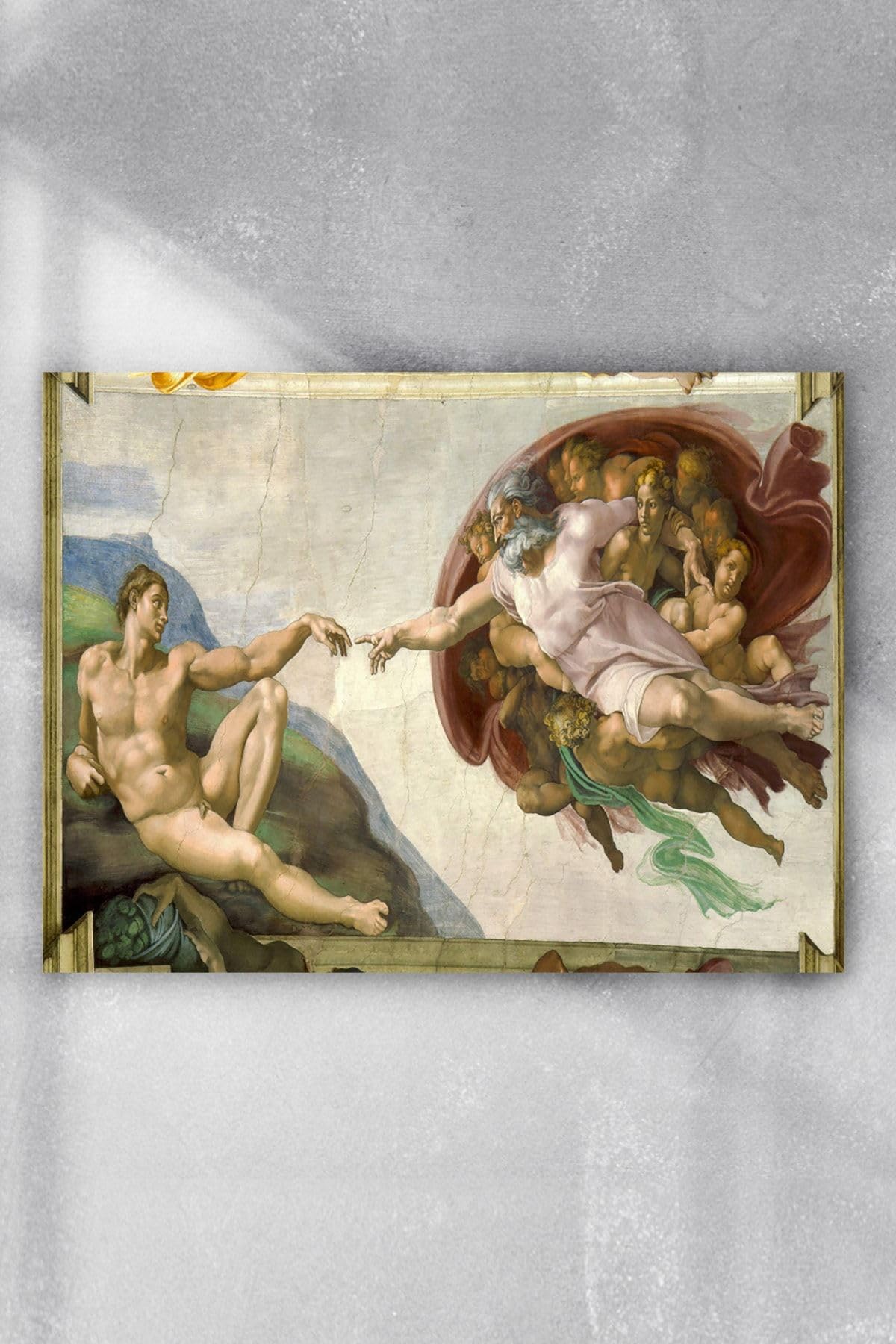 Postermanya (pster2290) Michelangelo - Adem'in Yaratılışı Sanatsal Poster (60x90cm)