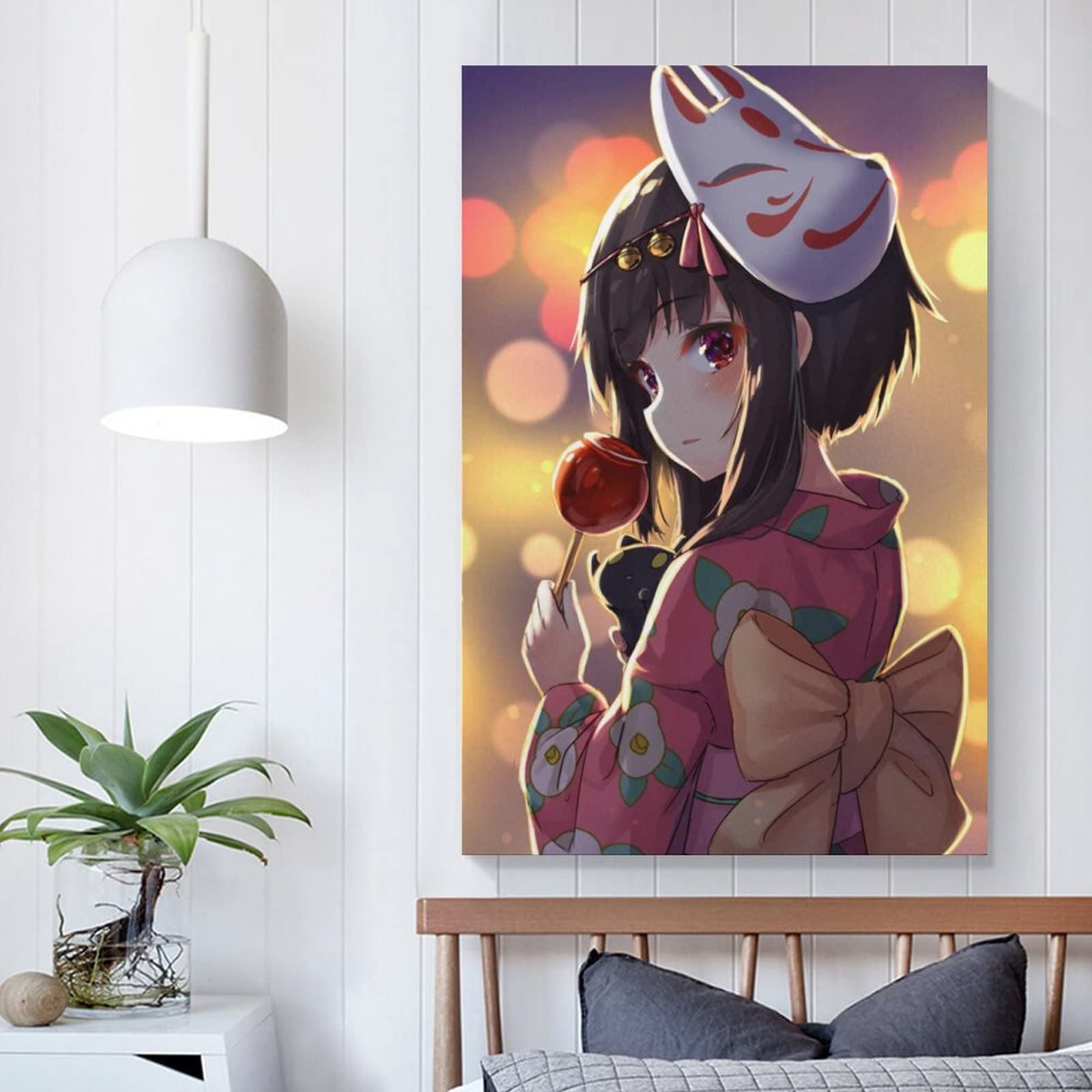 この素晴らしい世界に祝福を！　書き下ろしイラスト CafeLaMer　ポスター Amazon.co.jp: 絵画 めぐみん カズマ この素晴らしい世界に祝福を