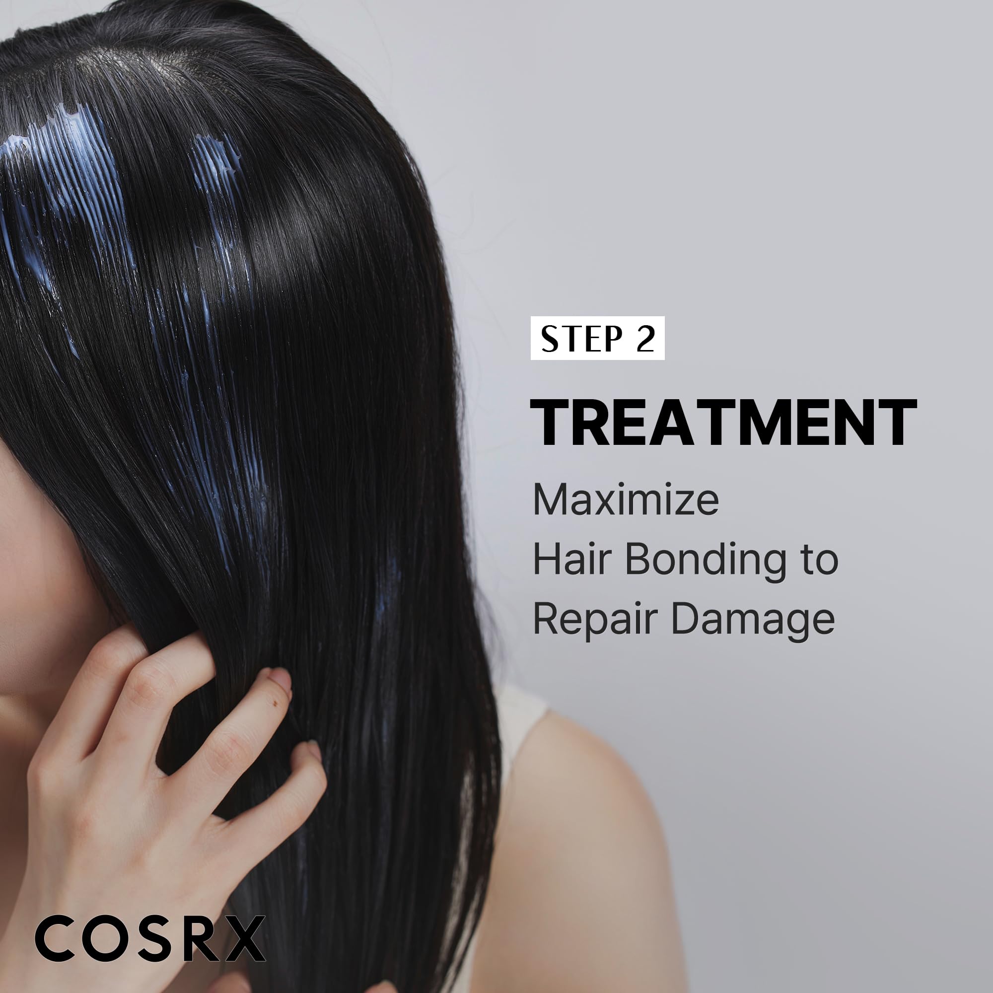 COSRX PEPTIDE 132 Hair Bonding Mini Kit (shampooing 100 ml + traitement 60 ml + sérum à l'huile 28 ml), réparateur et renforcement des cheveux endommagés