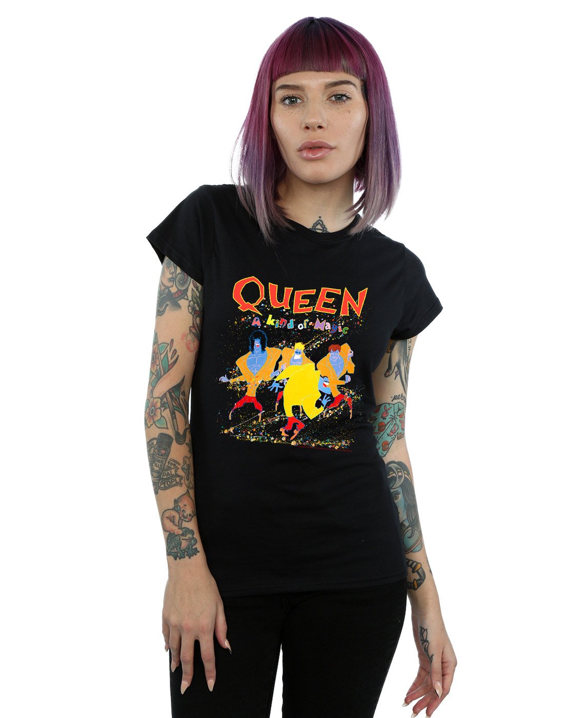 Absolute Cult Queen Women's A Kind of Magic T-Shirt Black Small