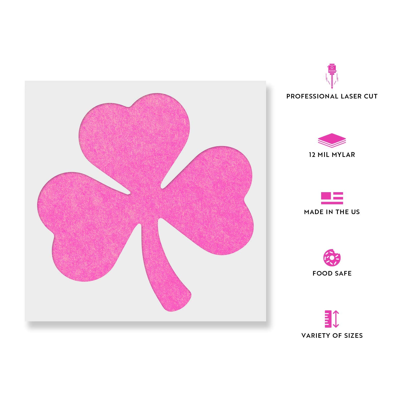 Shamrock Stencil - Shamrock, Green Art, Clover Stencils