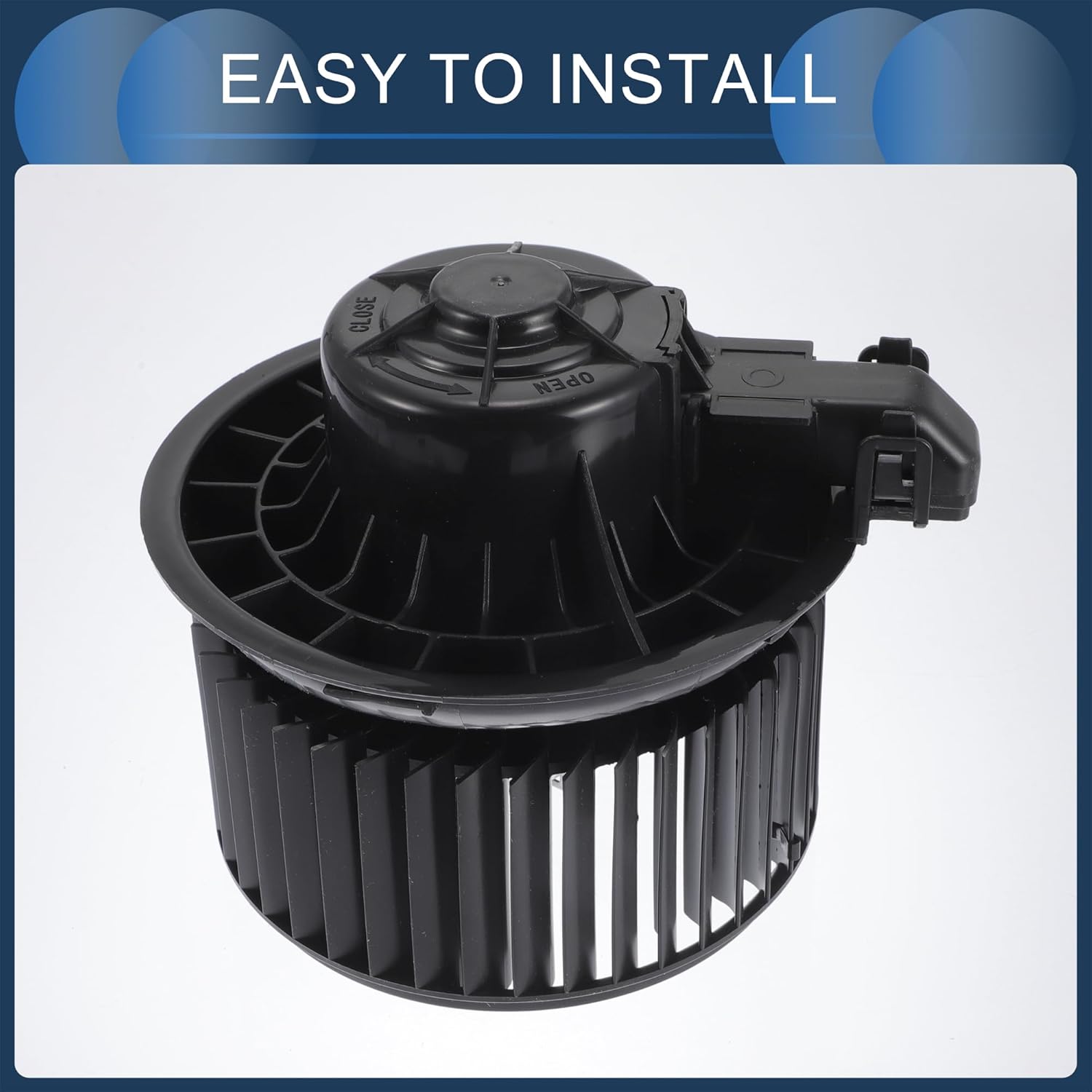 HVAC Blower Motor Assembly, No.971131M000 for Kia Forte L4 2011-2013 Metal Plastic Black, 1 Pc