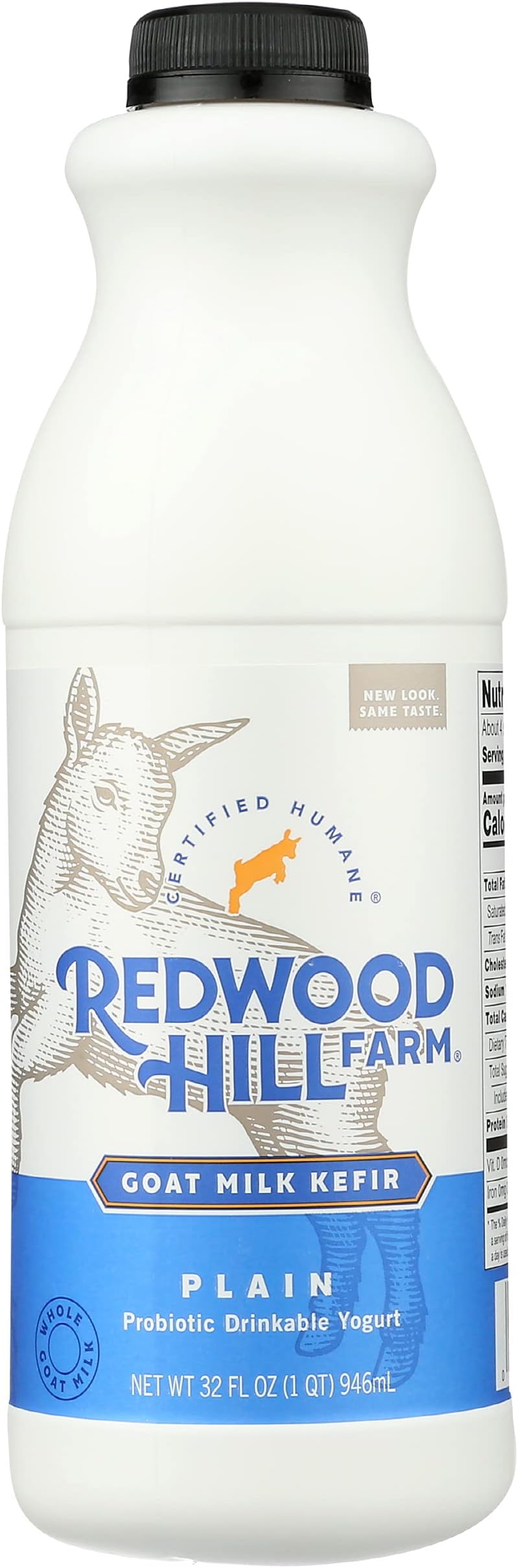 Redwood Hill Farm Cultured Goat Milk Kefir, Plain, 32 oz