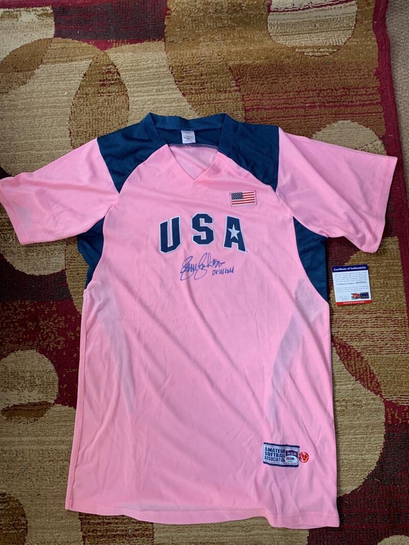Jennie Finch Jersey AUTO SIGNED Autograph Autographed PSA PSA/DNA