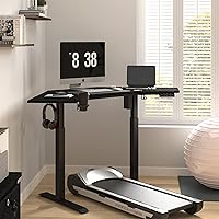 Vista 2 de kowo K314 - Escritorio de pie eléctrico de altura ajustable, color negro