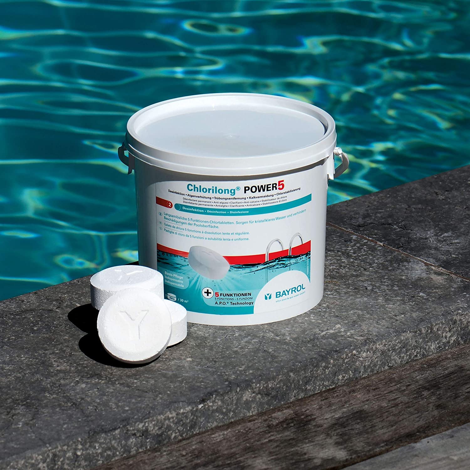 BAYROL - Chlorilong 250 seau de 5 Kg