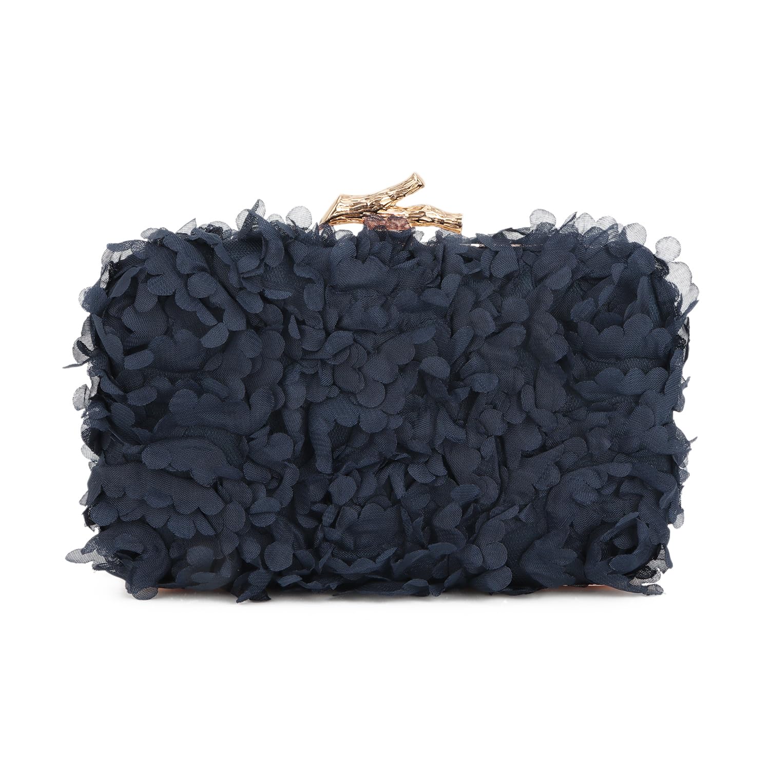 Flower Handbag Clutch Bolso de noche Bolsos florales con cadena para boda