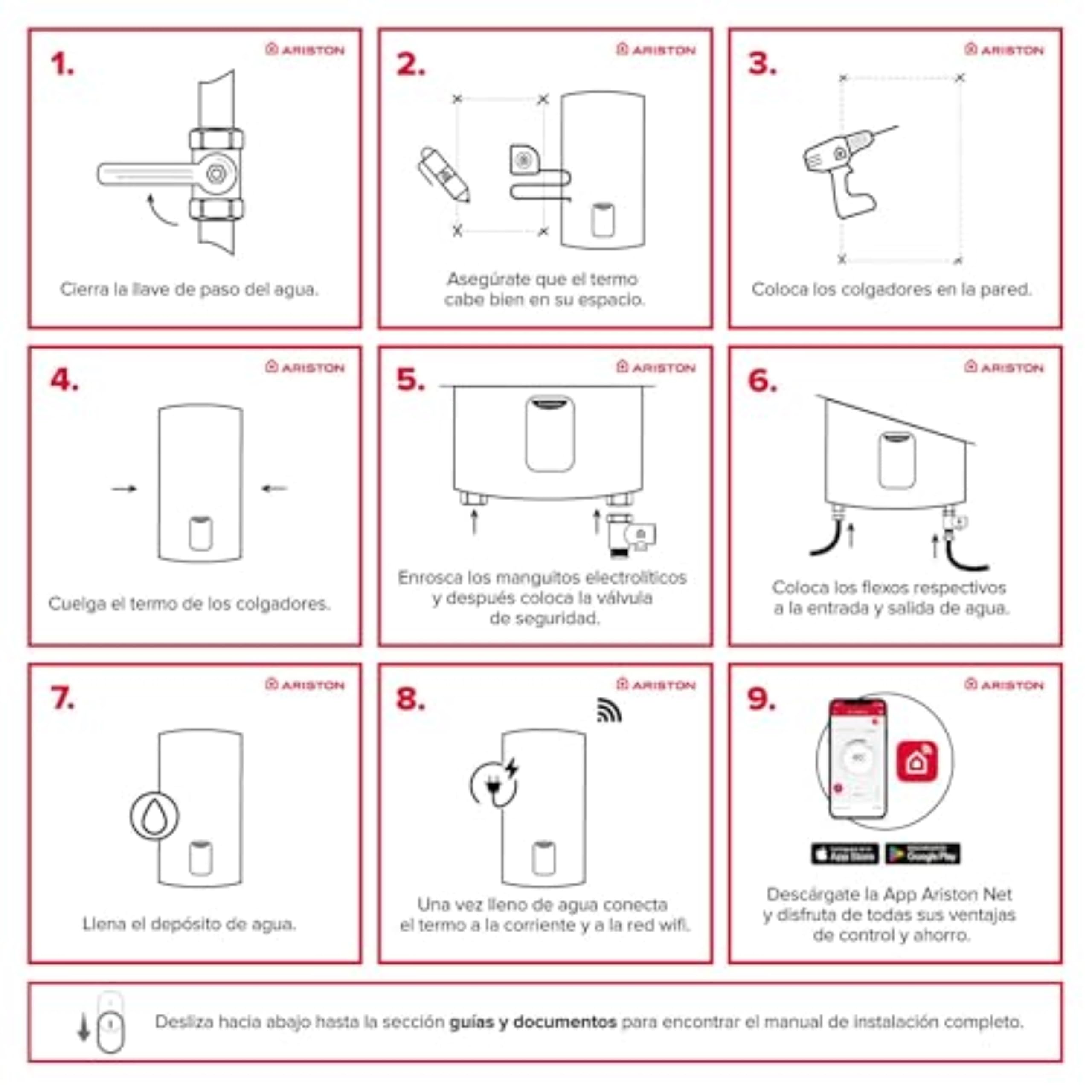 Ariston Lydos Wifi - Scaldabagno Elettrico 100 Litri Verticale con Display Touch ‎47x47x88,5cm - Boiler Elettrico con EVO-ECO e Waterplus per Risparmio Acqua e Energia, Classe B, Compatibile con Alexa