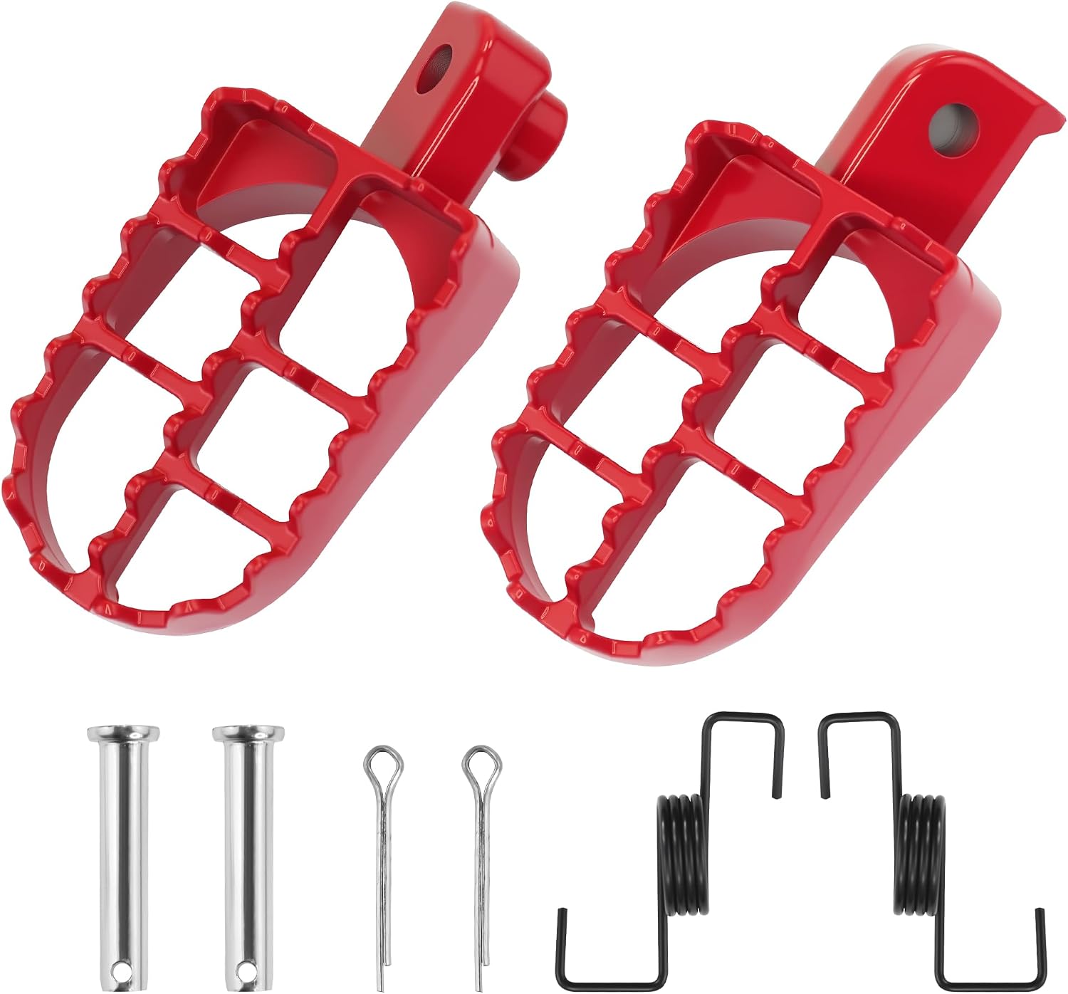 PRO BAT Motorcycle Foot Pegs Pedal Pad Footrest Aluminium For Pit Dirt Bike PW50 PW80 TW200 XR CRF 50 70 Red