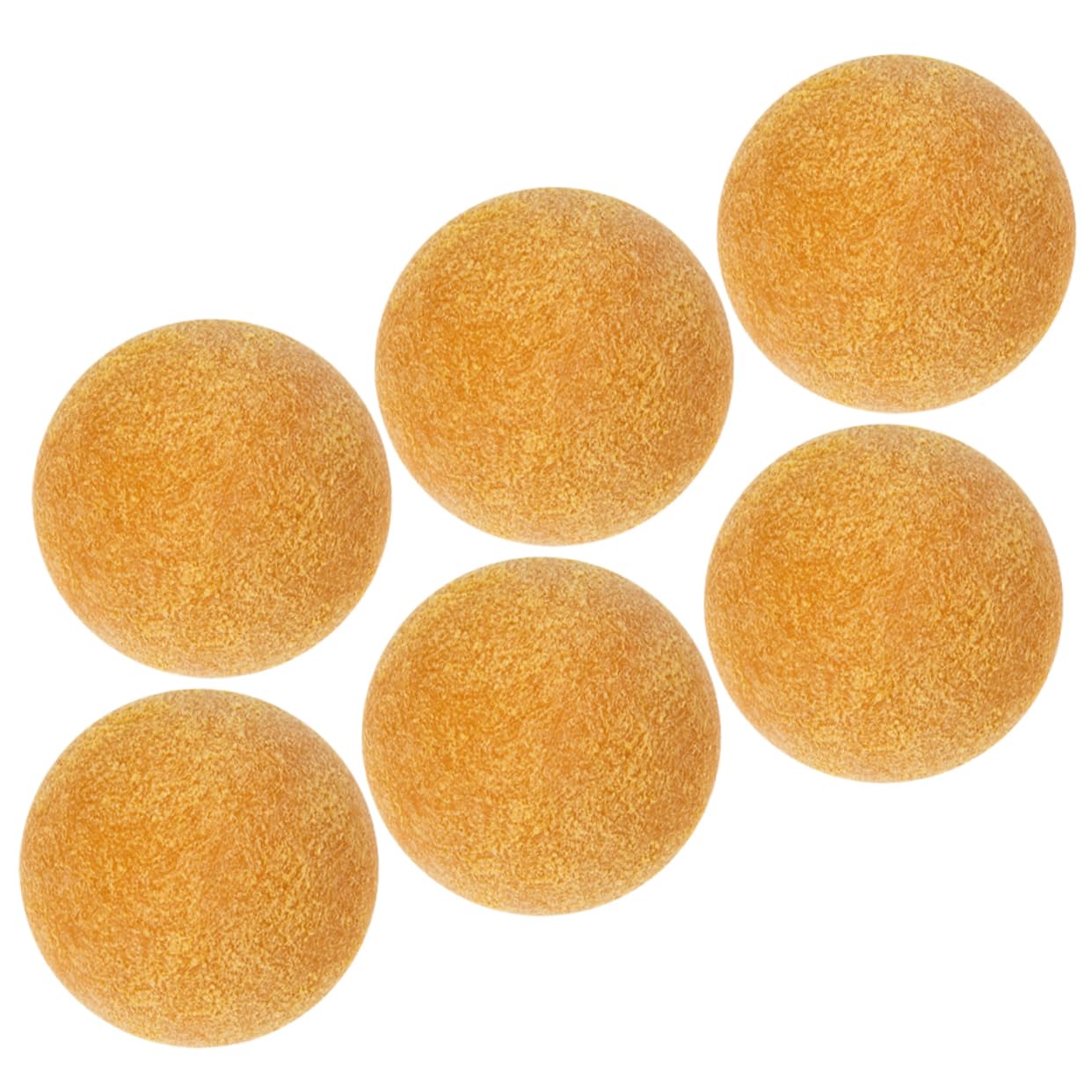 Sosoport 6Pcs Foosball Table Balls Replacement Soccer Balls for Tabletop Football Games Matte Foosballs for Game Accessories and Competitions