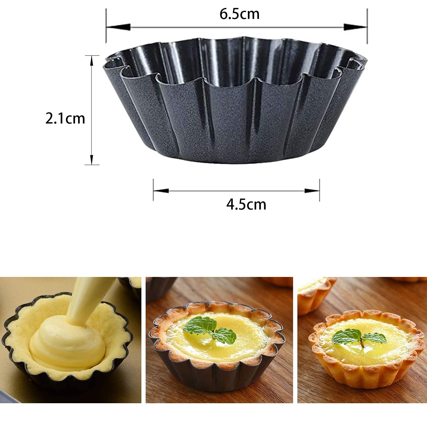 Lot De 6 Moules à Tartelettes 10 Cm Dr. Oetker Baker Edition - Moules à