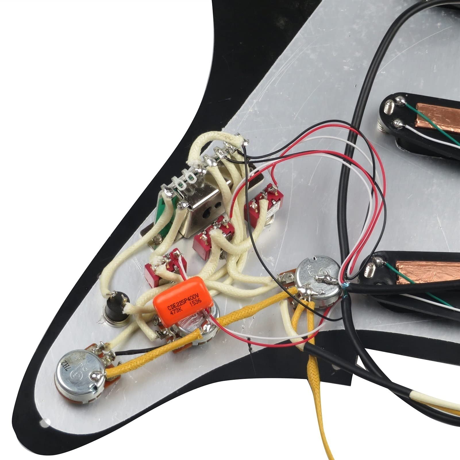 Amazon.co.jp: ピックガード配線済み ギターピックアップSSSスモール