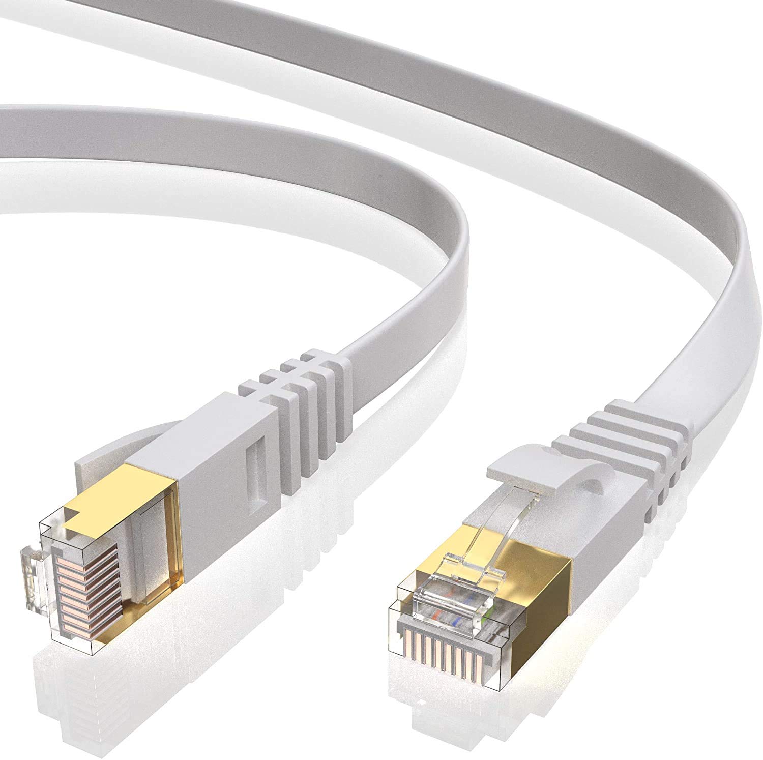 5 Cavi Di Rete Cat7 Da 2m - Cavo Ethernet 10000 Mbps Per Internet Veloce, RJ45 Nero | Gaming E Streaming - Foto 4