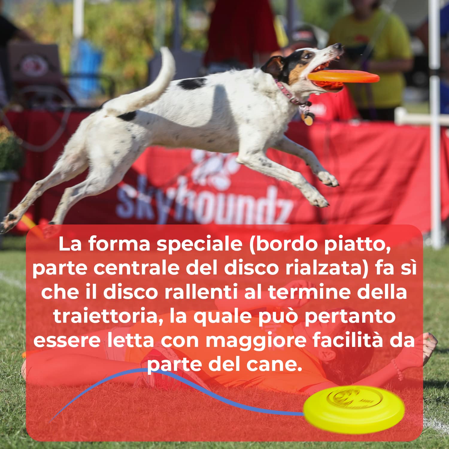 Hyperflite K10 Jawz Frisbee Resistente Morso per Cani per Discdogging - Giallo