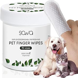 SAWA Teeth & Ear Cleaning Wipes for Dogs & Cats