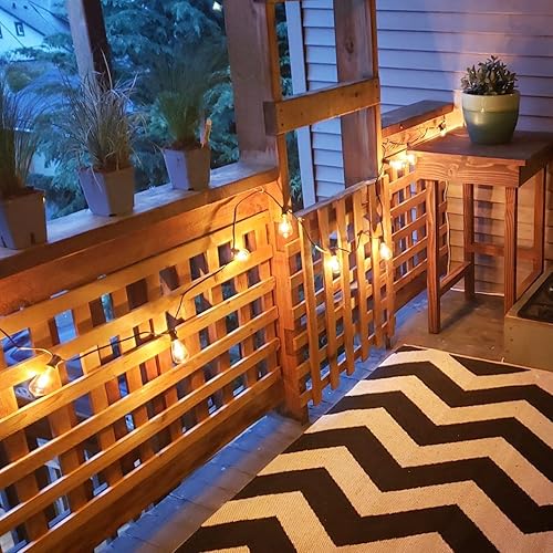 Miniatura 6 de Abeja Tira de luces para exteriores de 20 pies con 20 bombillas vintage (2 de repuesto), tira de luces ST40, resistente al agua, certificación UL