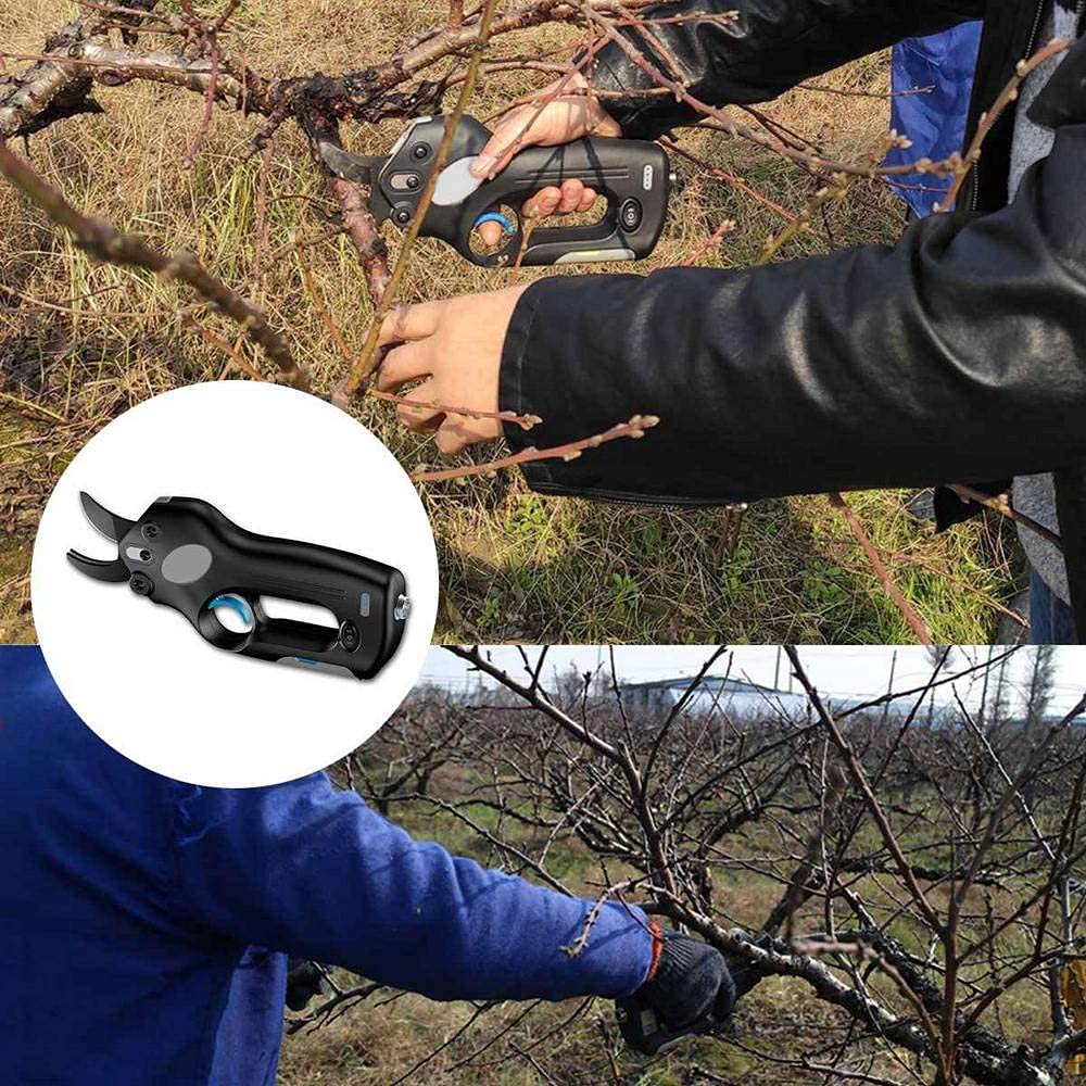 Mini tijeras cortadoras de ramas eléctricas, tijeras de podar eléctricas inalámbricas profesionales, batería de iones de litio de 12 V Tijeras de jardín Herramienta de corte de árboles frutales, diáme