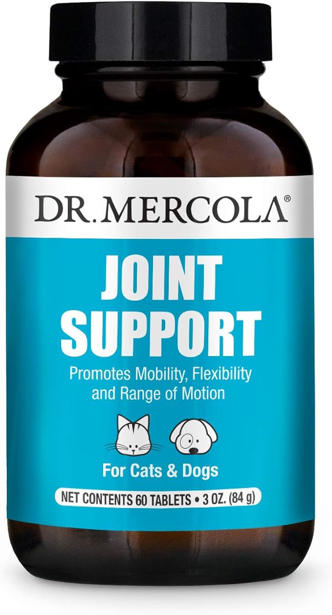 Dr. Mercola Joint Support for Pets 60 Chewable Tablets Natural