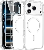 Vista 203 de FNTCASE Funda para iPhone 15 Plus: Fundas magnéticas transparentes para teléfono con protector de pantalla compatible con Magsafe Slim Anti