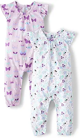 The Children's Place baby-girls And Newborn Sleeveless Rompers 2-pack