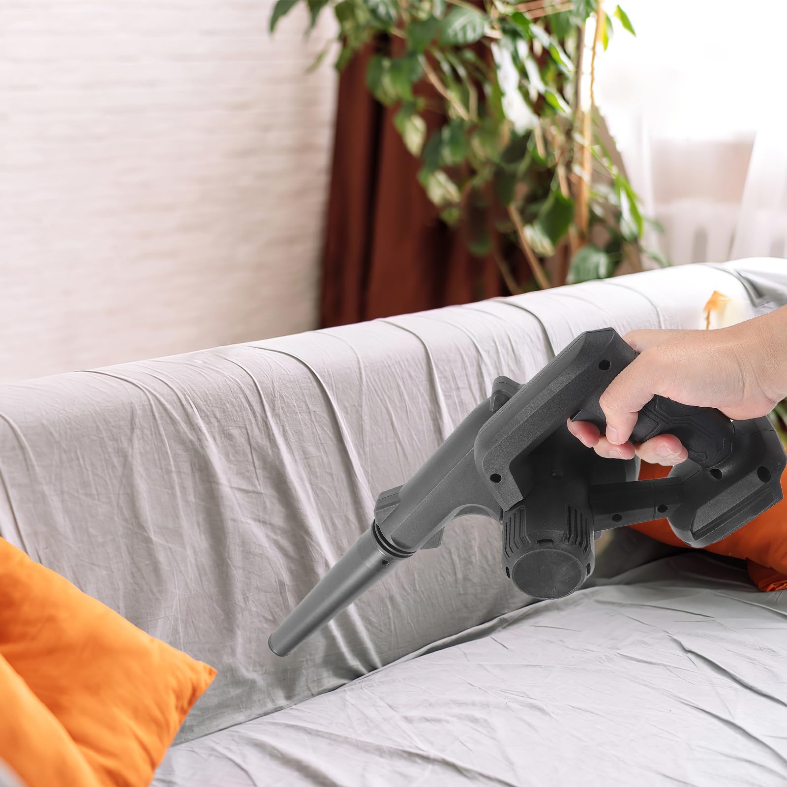 Soffiatore Cordless Portatile Ricaricabile per Casa e Auto Design Ergonomico e Materiale Abs Leggero per Pulizia Polveri e Asciugatura