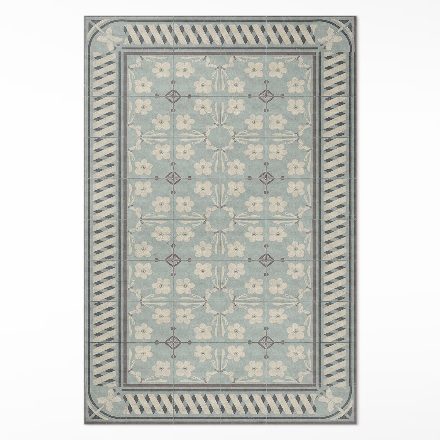 Tapis vinyle 100x150 cm entretien facile pour protéger le sol de votre cuisine