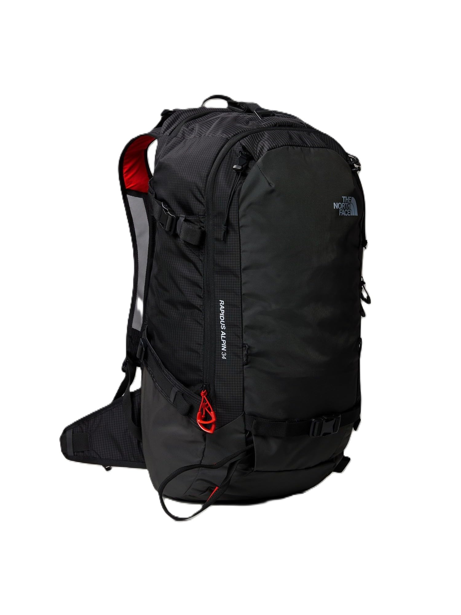 THE NORTH FACE Męskie plecaki narciarskie Rapidus Alpin 34, szary asfaltowy szary/Tnf Black, S/M, Asphalt Grey/Tnf Black, S-M, Klasyczny