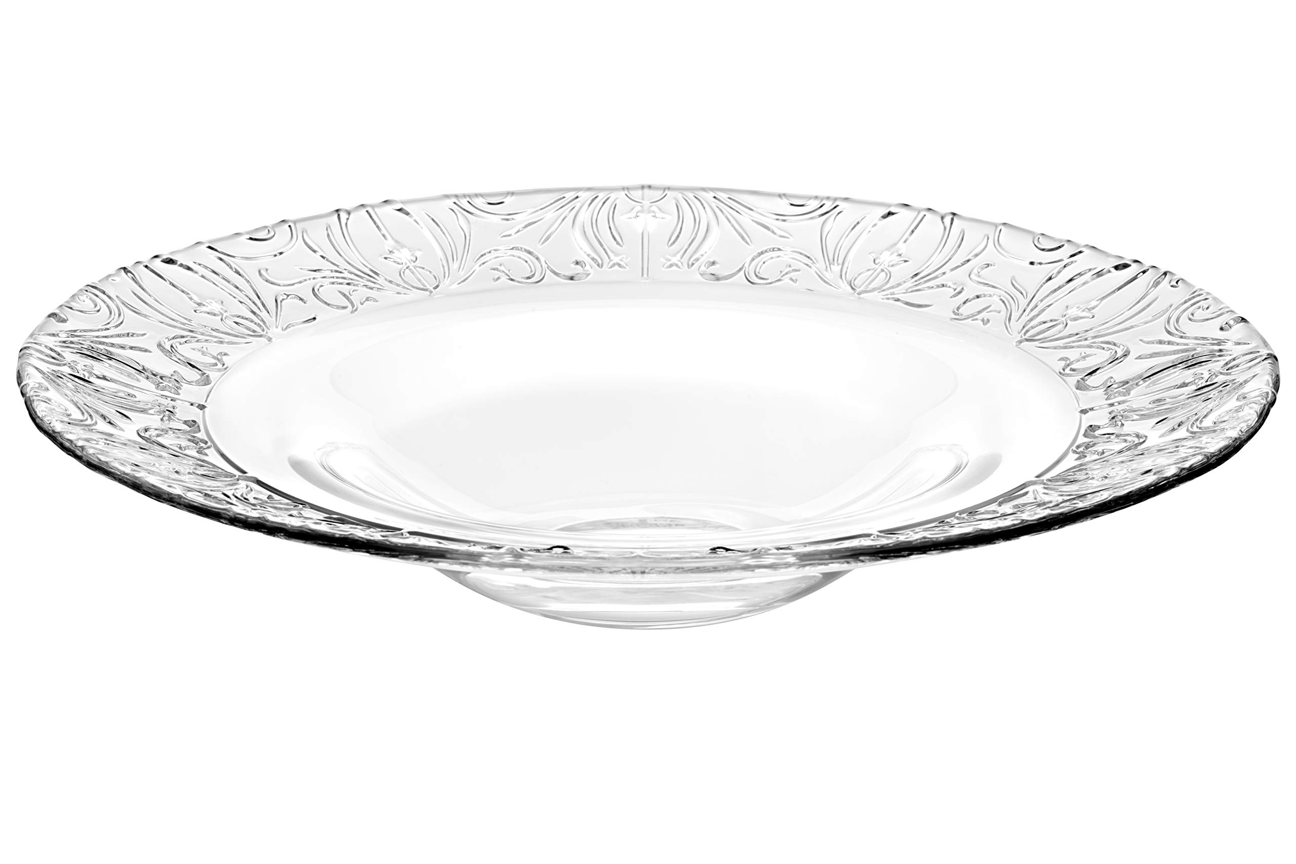 Barski Glasschale – Kristallglas – entworfen – Servierschale – kann für einen Suppenteller verwendet werden – 30 cm Durchmesser – hergestellt in Europa