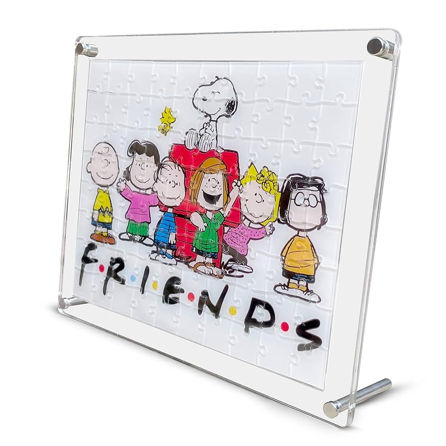 Amazon | フレーム付きアクリルジグソーパズル(友達、80ピース