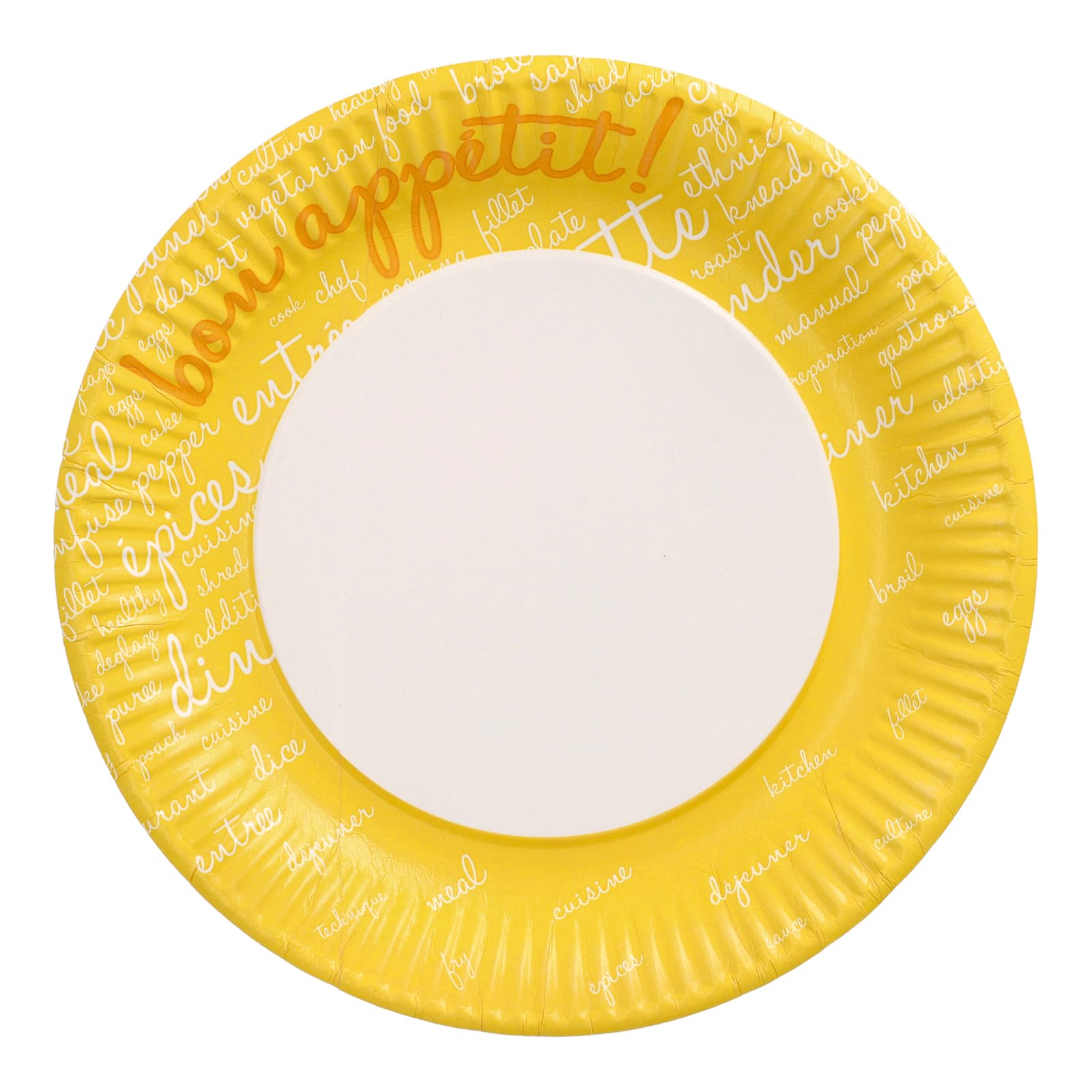 PAPSTAR Table Pleasures - Platos (200 unidades, cartón, 23 cm de diámetro), color amarillo