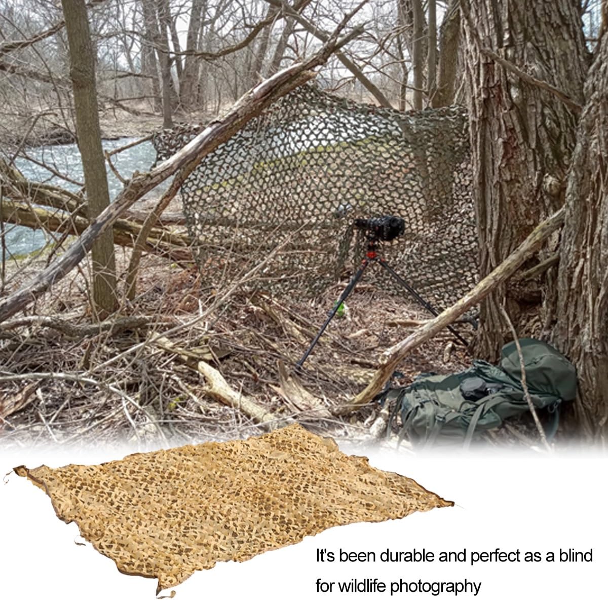Genérico Red De Camuflaje Selva Red De Sombra Militar Malla Protección De Privacidad Balcón Protección contra El Sol Y Viento para Observación De Aves Caza Pesca