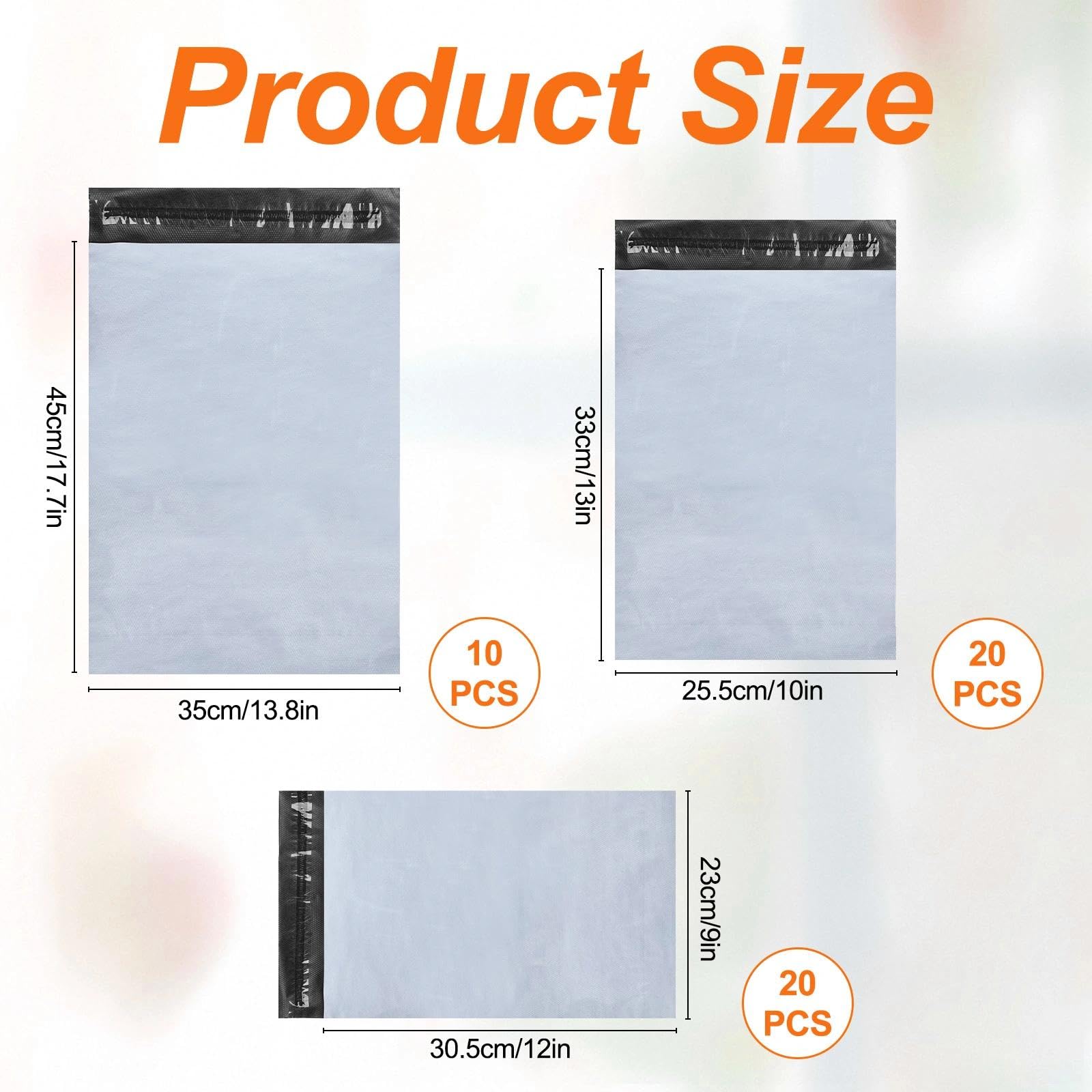 Sacchetti Spedizione Autoadesive Non Trasparenti Buste Postali Plastica Mailing Bags 50 Pezzi