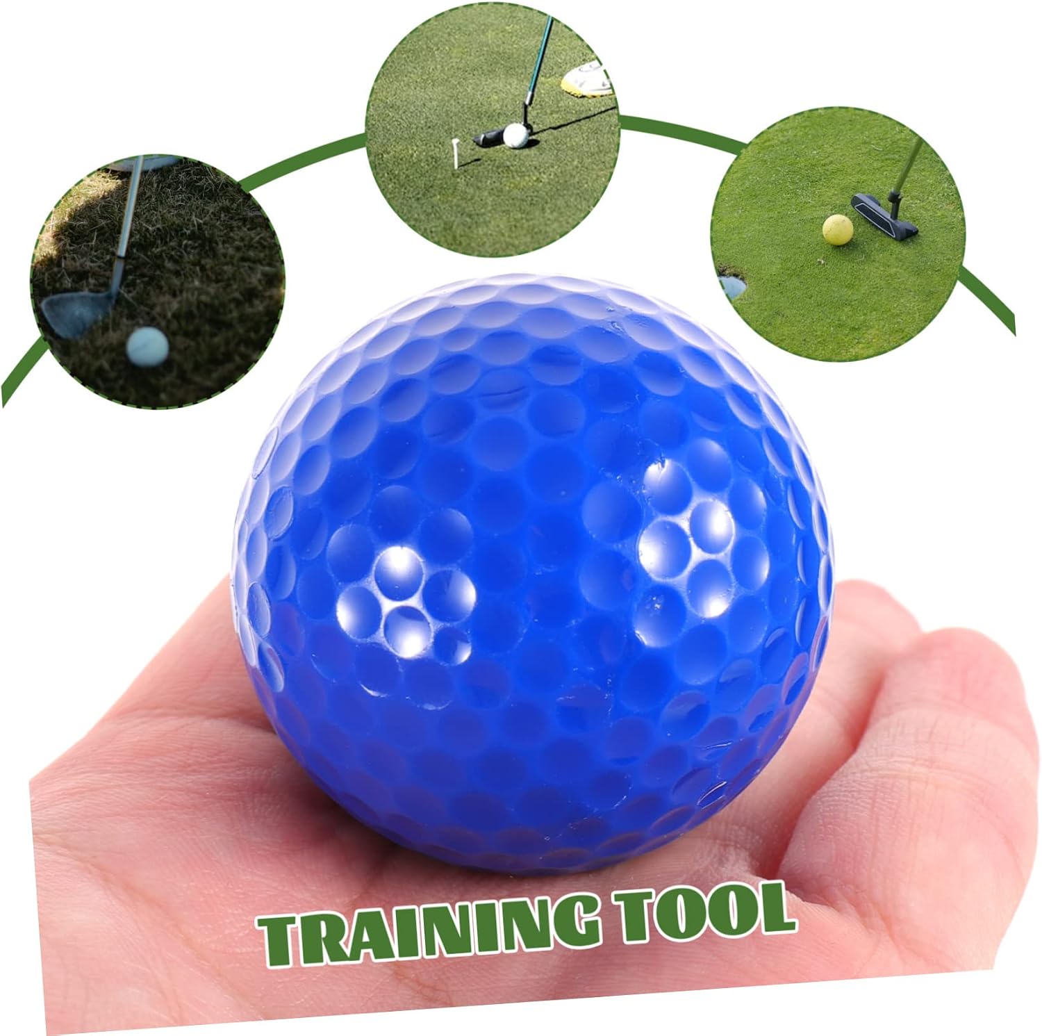 5pcs Golf Practice Ball Boys and Girls Practicing Ball Professional Training Wear-Resistant Reusable Exercise Supply